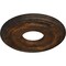 Ekena Millwork Classic Ceiling Medallion (Fits Canopies up to 7 1/4"), Hnd-Painted Rust, 12 3/8"OD x 4"ID x 1 1/8"P CM12CLRUS - alternate 4